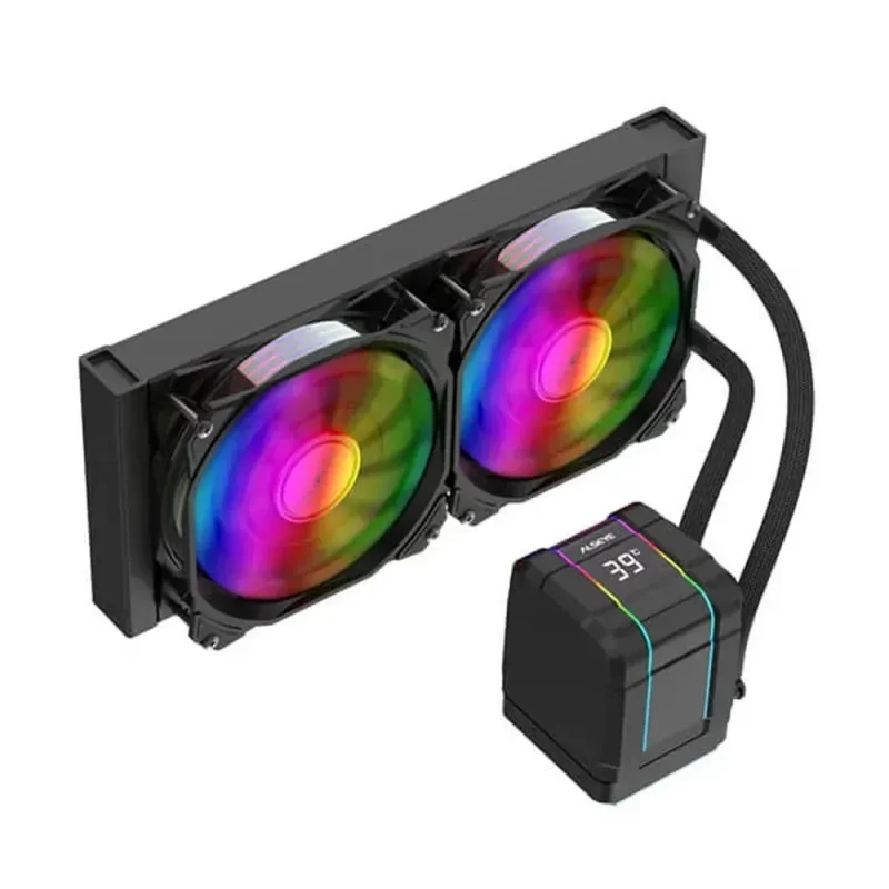 alseye m240 plus ii argb 240mm liquid cooler black