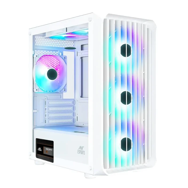 ant esports 205 mini argb matx tower case white