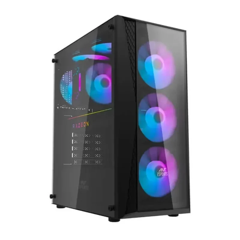 ant esports 220 air argb mid tower black pc case