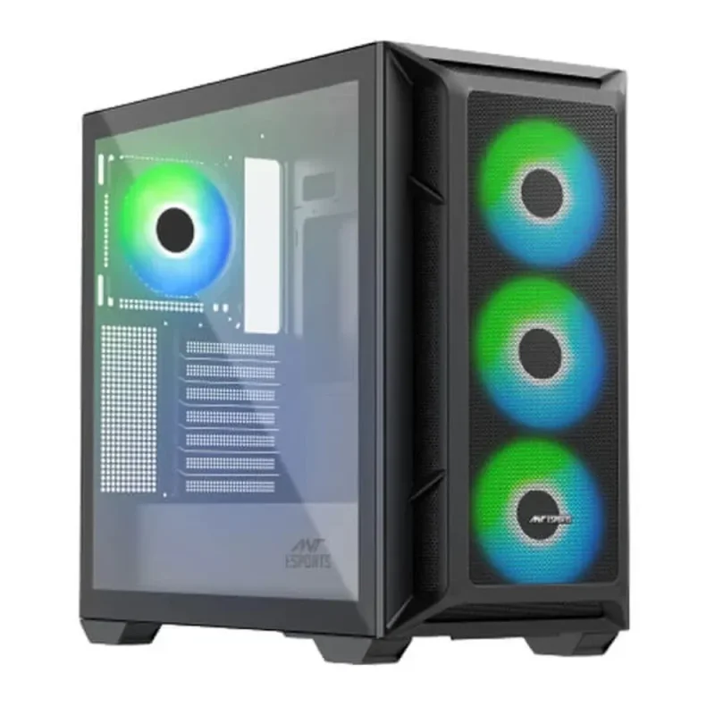 ant esports 611 air argb mid tower case black