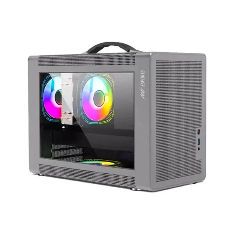 ant esports box c air grey mid tower computer case