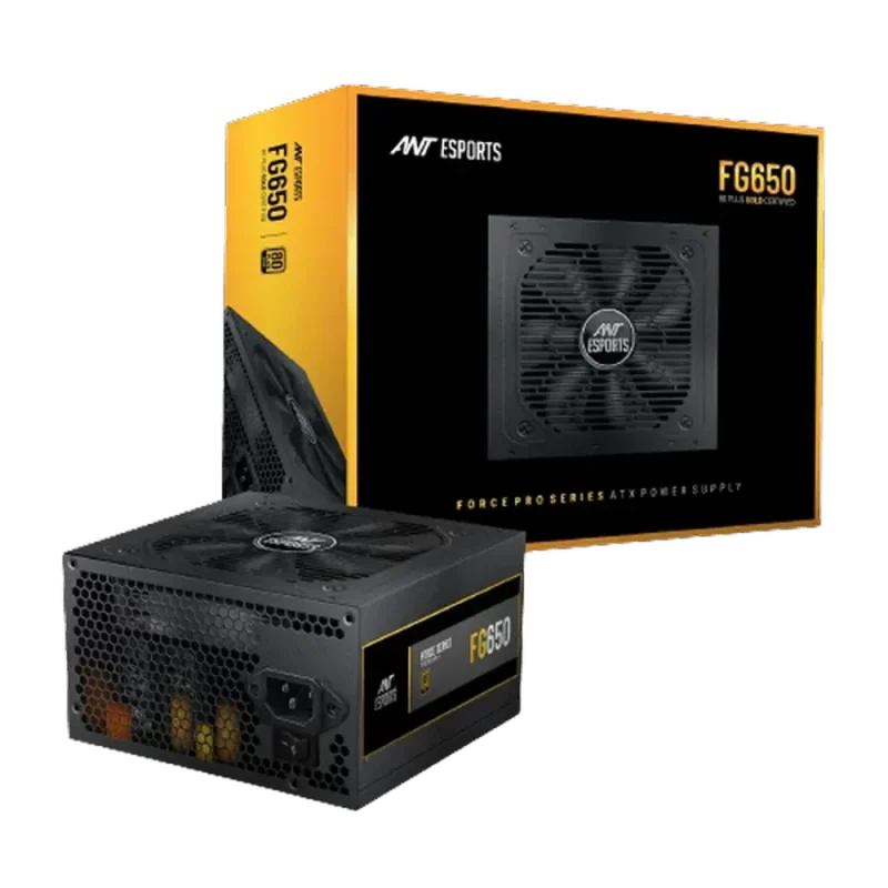 ant esports fg650 650w 80 gold psu non modular power supply