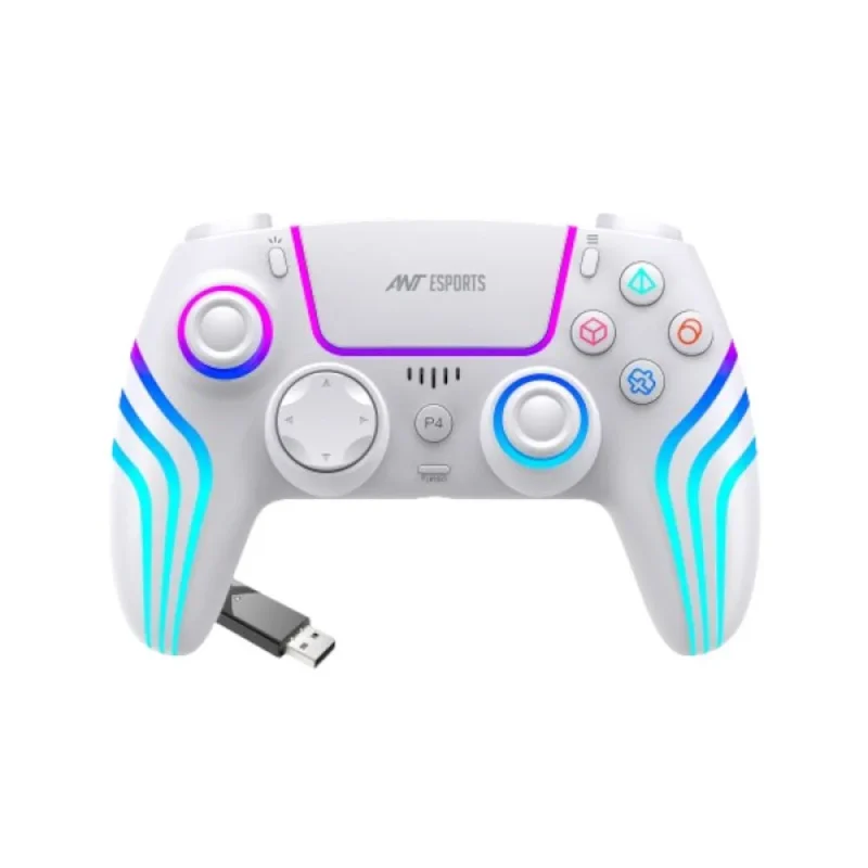 ant esports gp400 wireless gamepad white edition