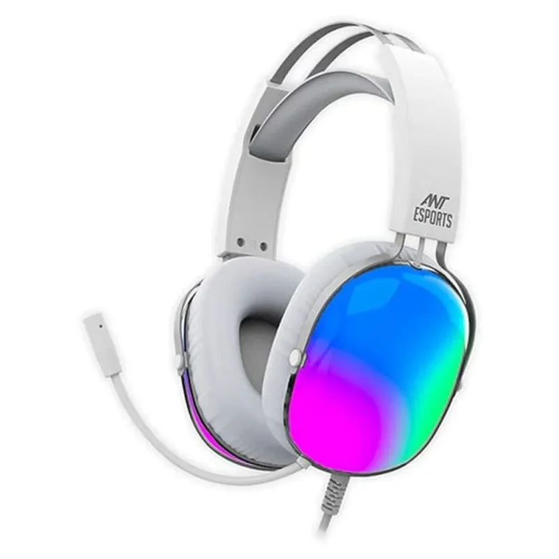 ant esports h1150 rgb wired gaming headset white pc ps xbox compatible