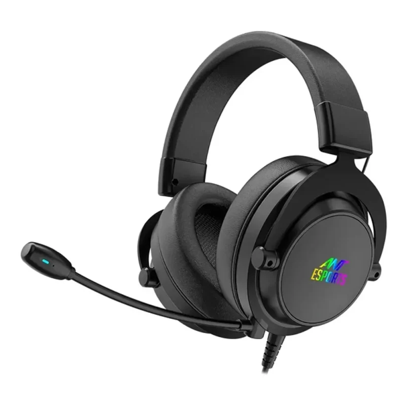 ant esports h800 rgb 7 1 sound wired gaming headset black pc ps xbox mobile