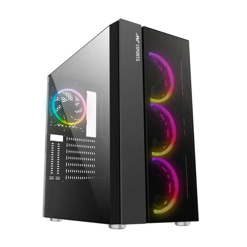 ant esports ice 511mt black eatx mid tower case