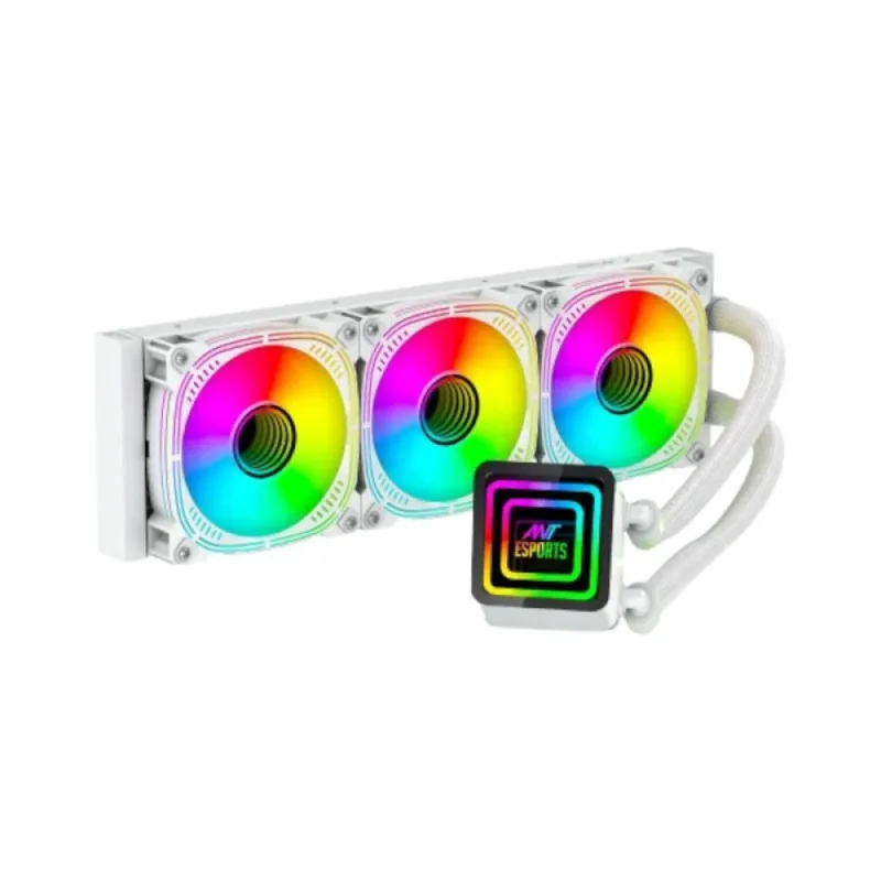 ant esports ice infinite 360 argb white liquid cooler