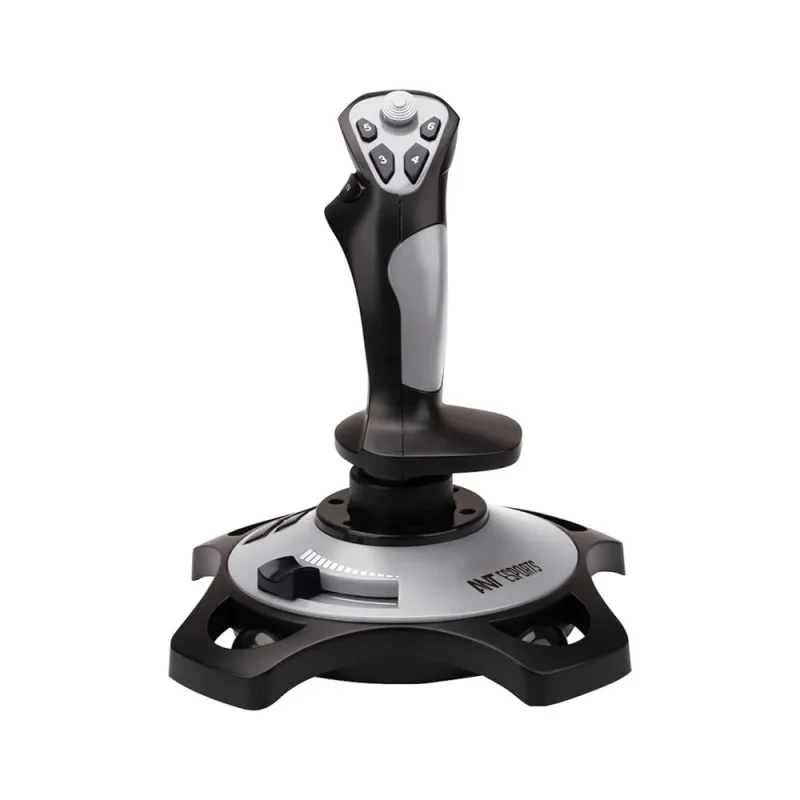 ant esports js55 flight stick with vibration throttle for pc