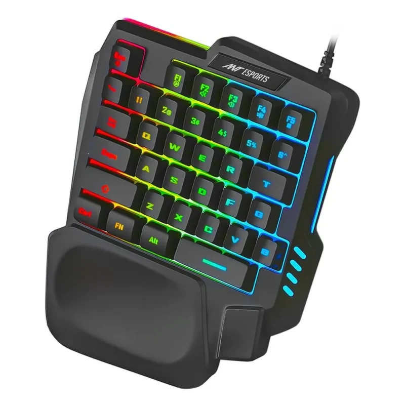 ant esports mk1001 rgb membrane gaming keyboard black