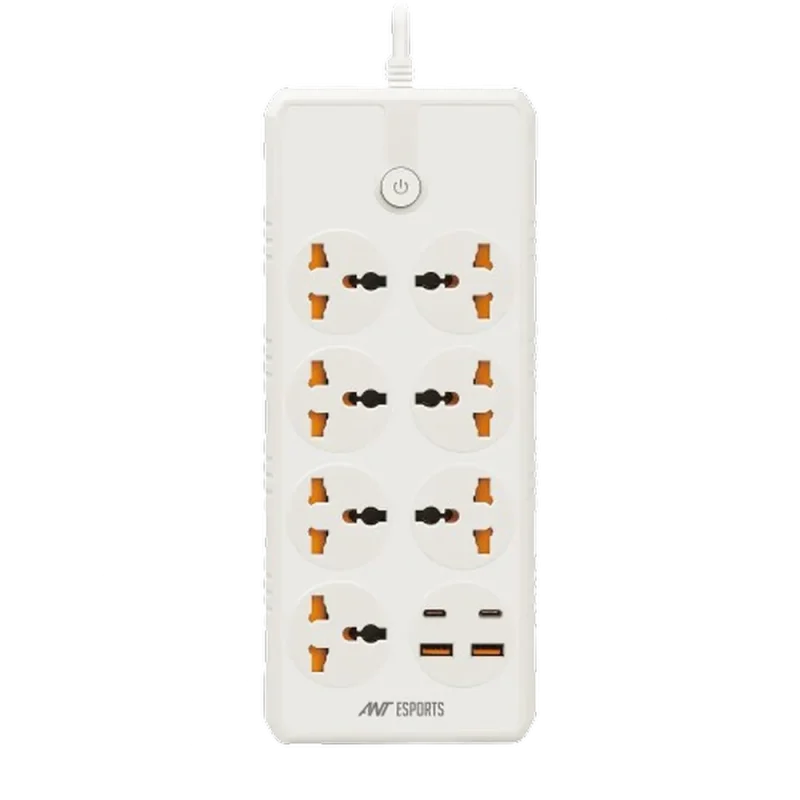 ant esports ps722 power strip with usb charging ports