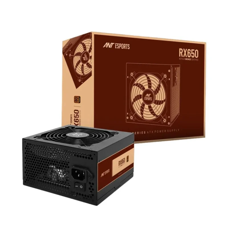 ant esports rx650 650w 80 bronze non modular psu