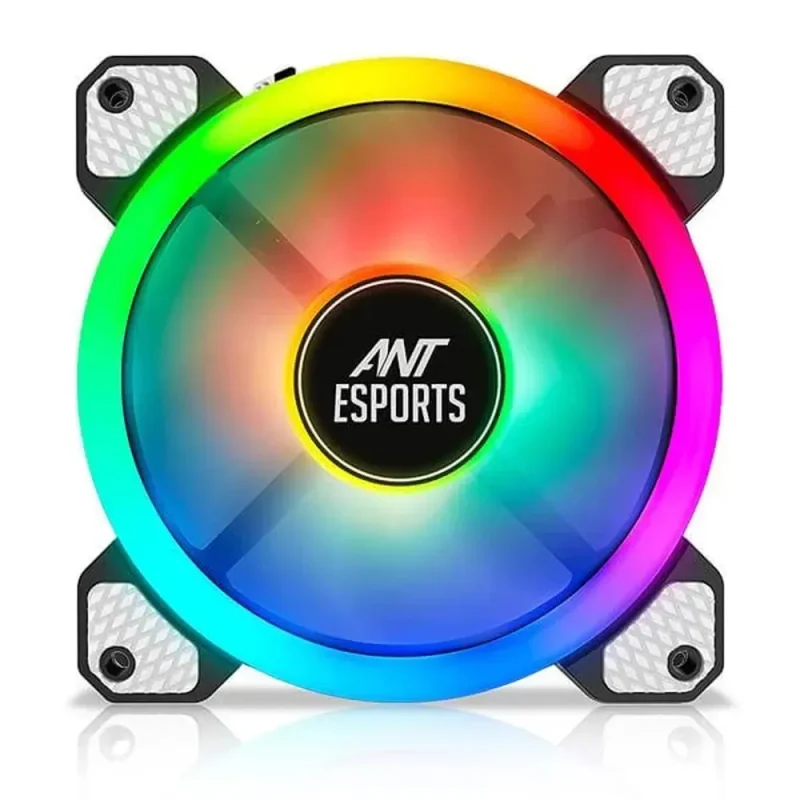 ant esports superflow v2 120mm rgb fan 1200rpm black single pack