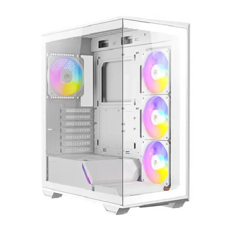 antec c3 argb white mid tower pc case