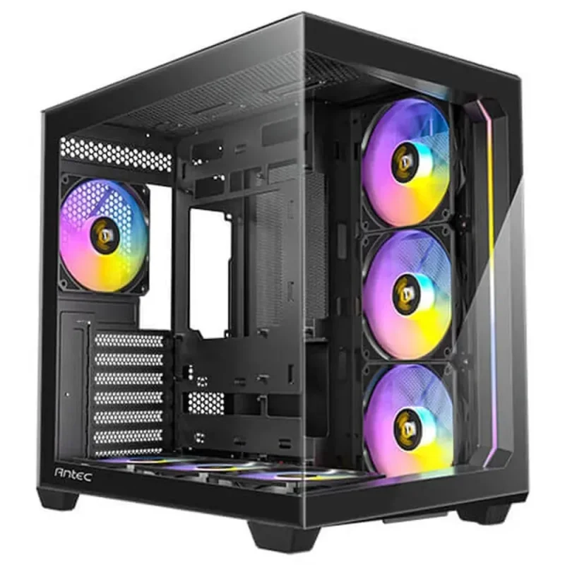 antec c5 argb black atx mid tower case