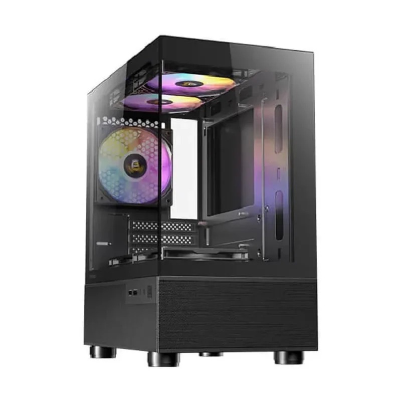 antec cx200m rgb elite matx mini tower black