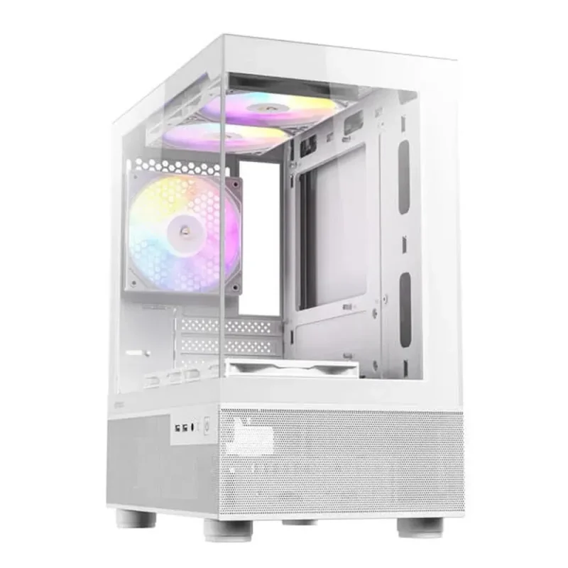 antec cx200m rgb elite mini tower case white