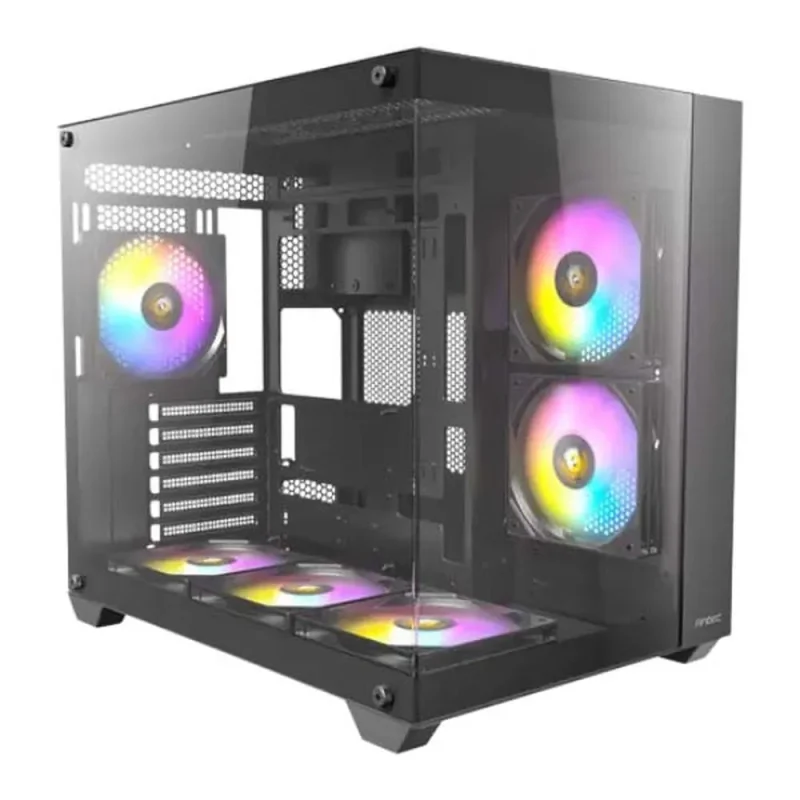 antec cx800 elite rgb mid tower pc case black