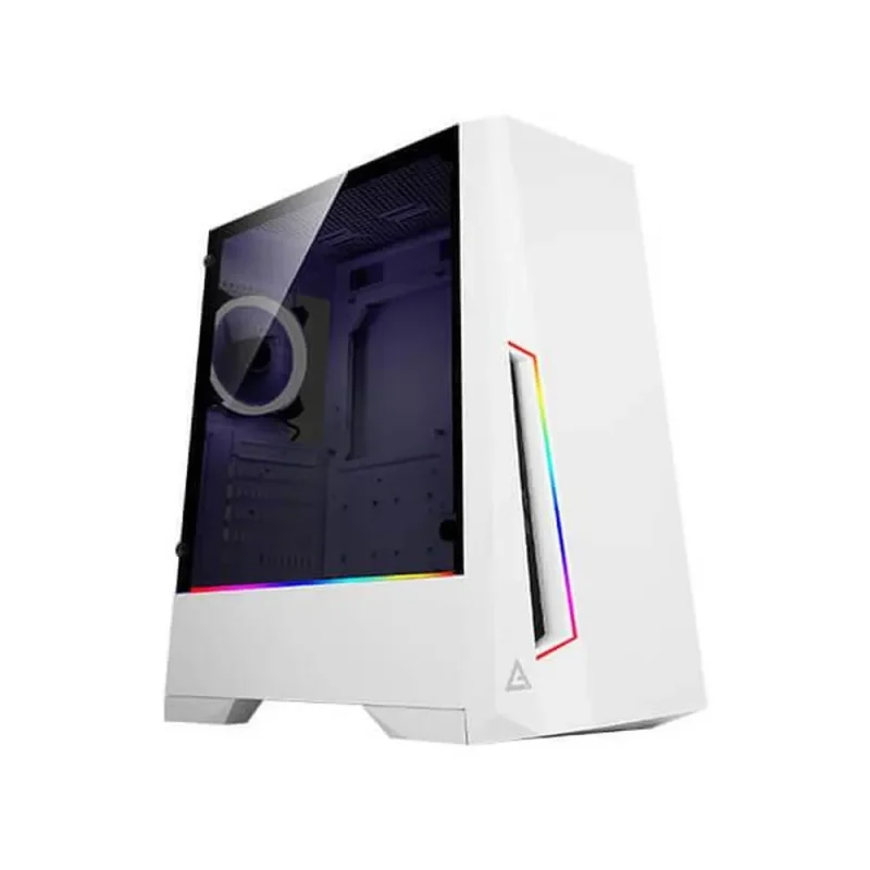 antec dark phantom white atx mid tower pc case