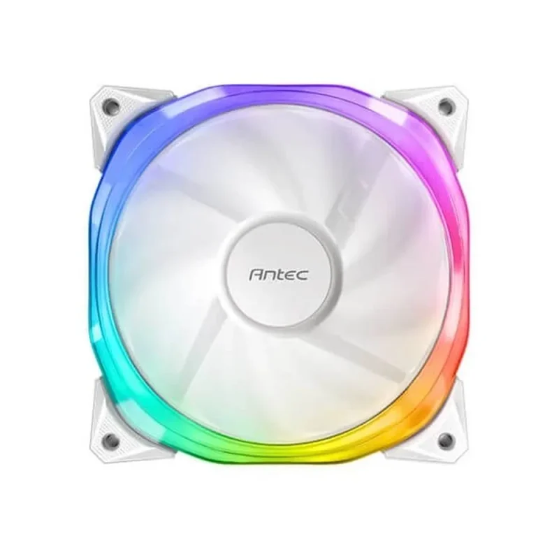 antec fusion 120 argb 120mm white cabinet fan single pack