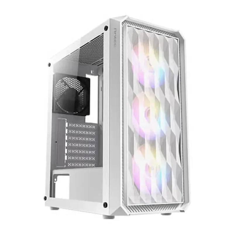 antec nx292 elite rgb eatx mid tower case white