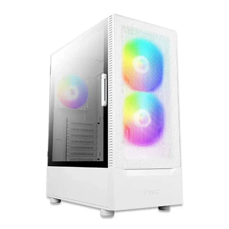 antec nx410 v2 white argb mid tower pc case