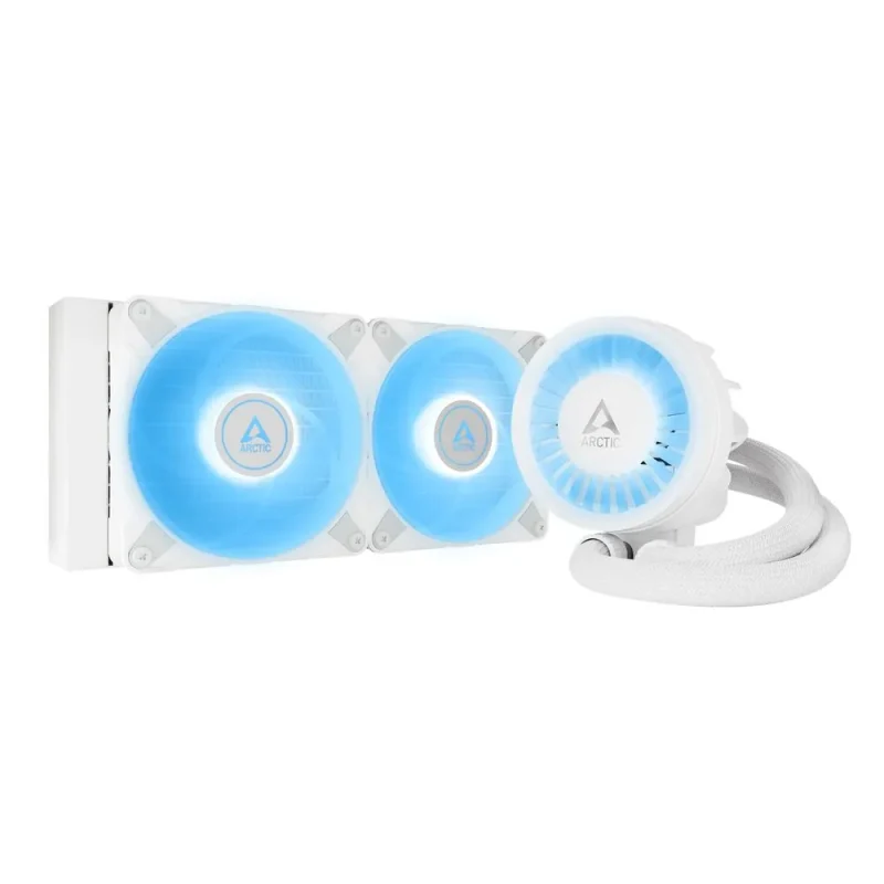 arctic liquid freezer iii 240mm white argb cpu cooler