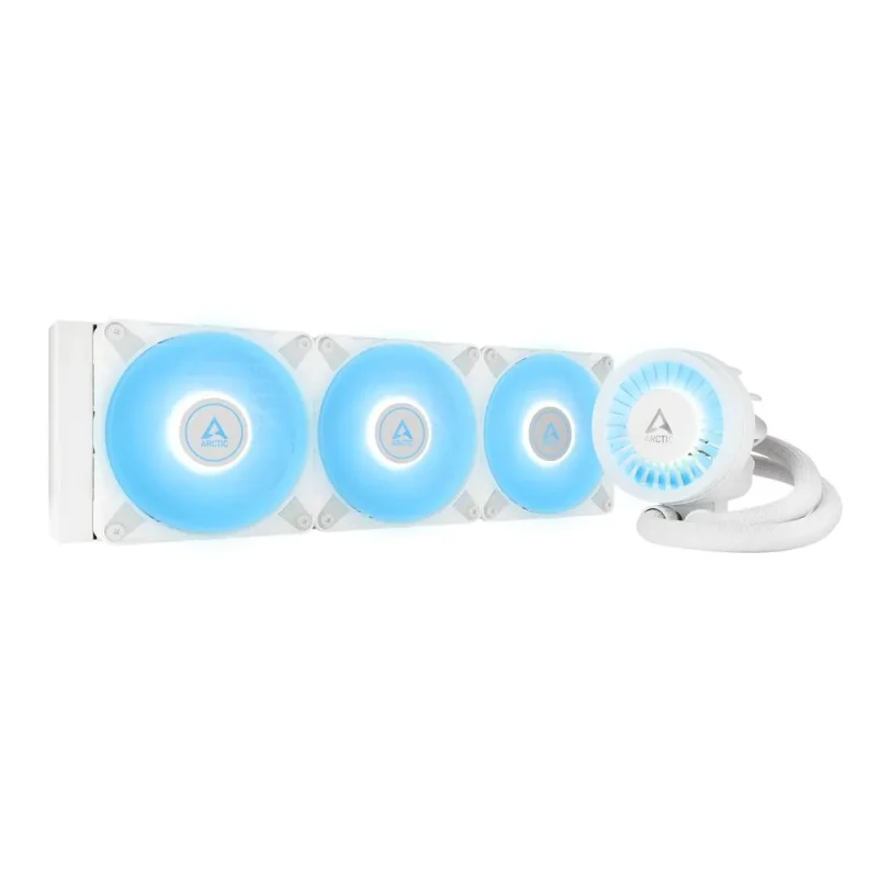 arctic liquid freezer iii 360mm argb white cpu cooler