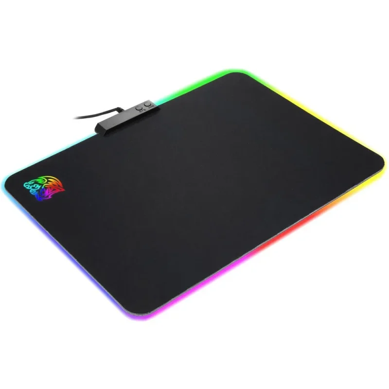 argent rgb medium black cloth mousepad designed for gamers