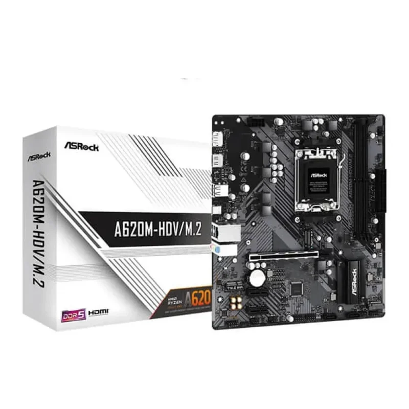 asrock a620m hdv m 2 ddr5 amd motherboard