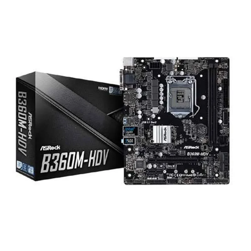 asrock b360 hdv ddr4 intel motherboard