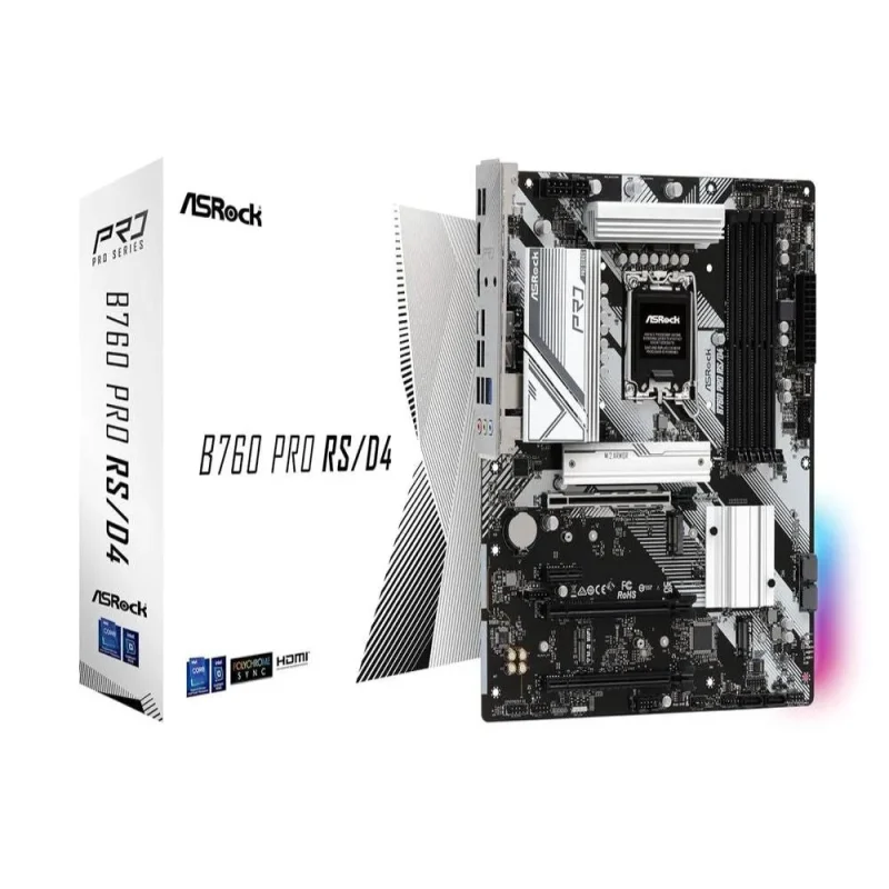 asrock b760 pro rs ddr4 wi fi motherboard