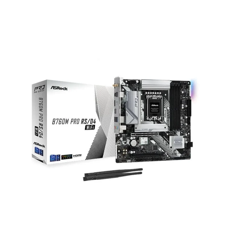 asrock b760m pro rs wifi ddr4 intel motherboard