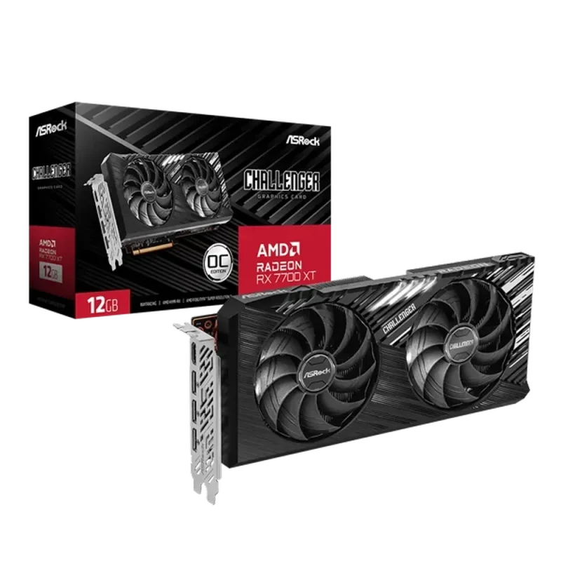 asrock radeon rx 7700 xt 12gb oc graphics card