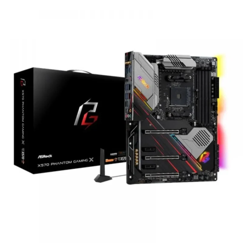 asrock x570 phantom gaming x ddr4 amd motherboard