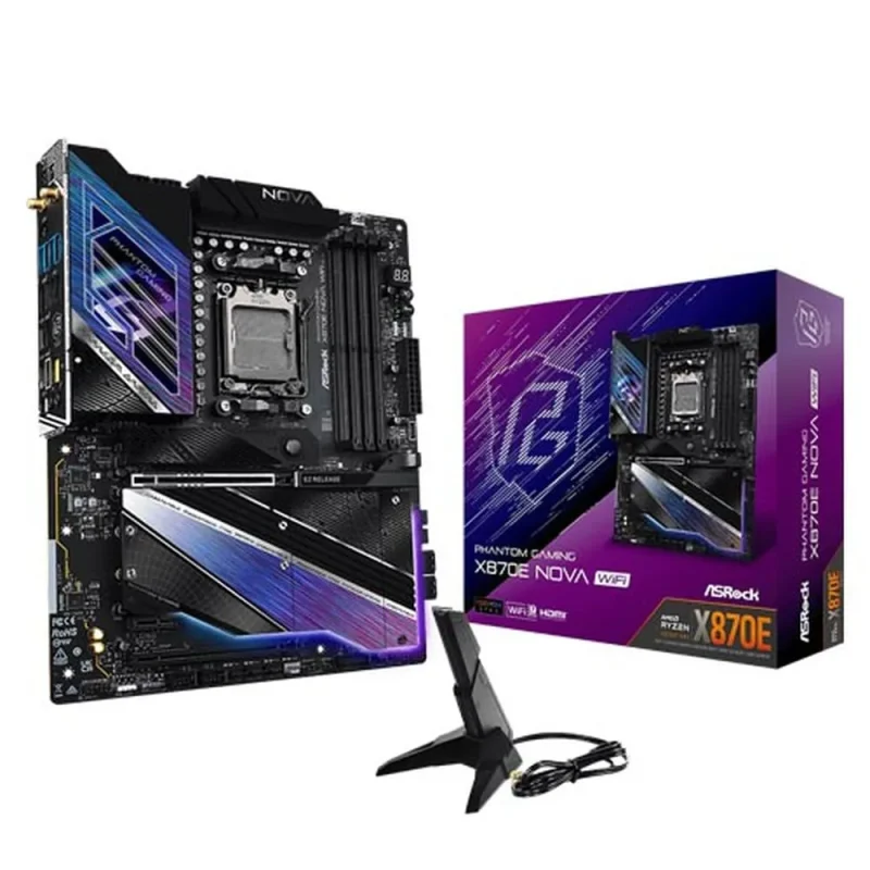 asrock x870e nova wifi amd motherboard with ddr5