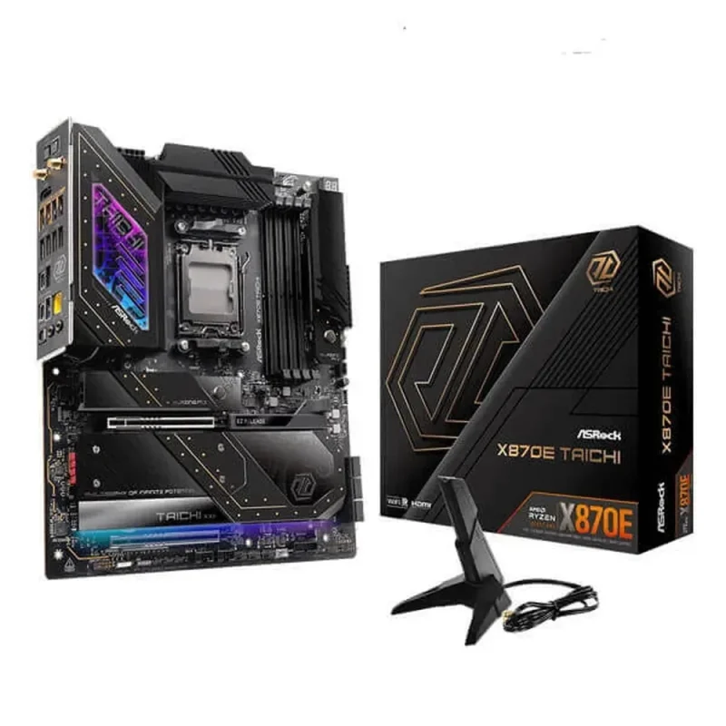 asrock x870e taichi wifi ddr5 amd motherboard 1