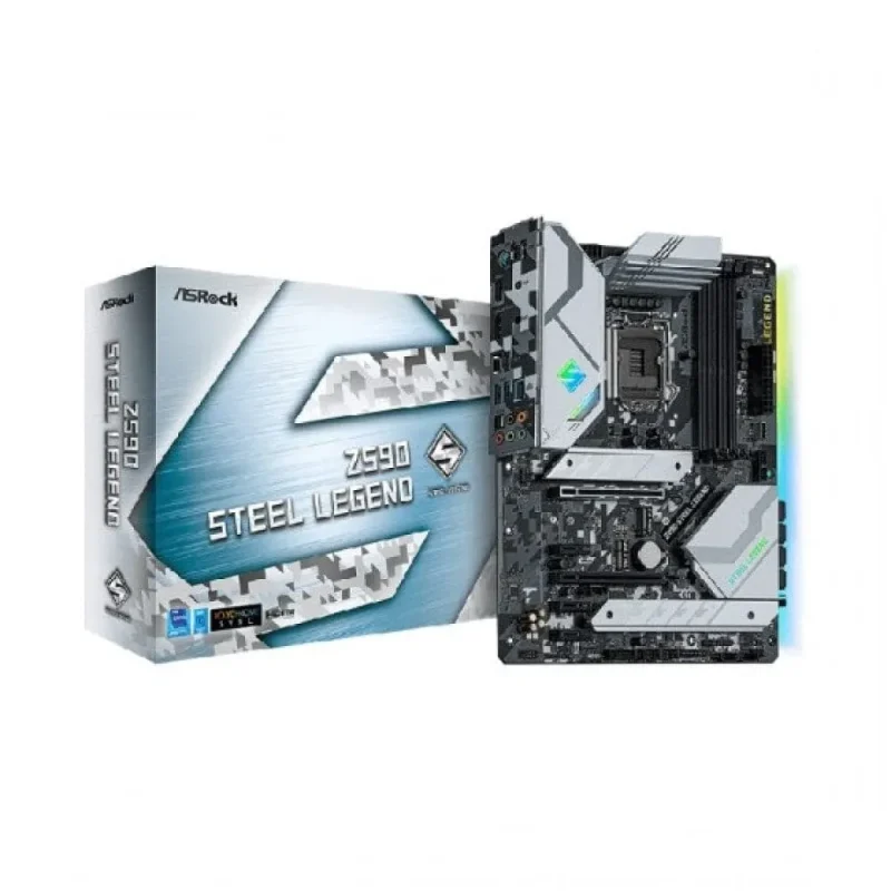 asrock z590 steel legend ddr4 intel motherboard