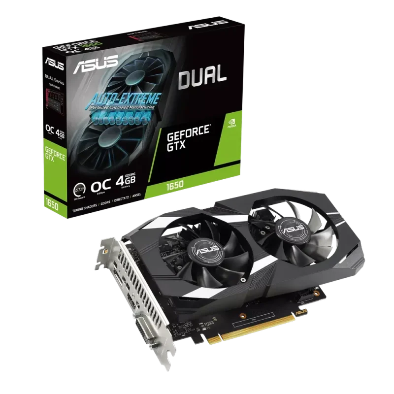 asus dual gtx 1650 oc 4gb gaming gpu