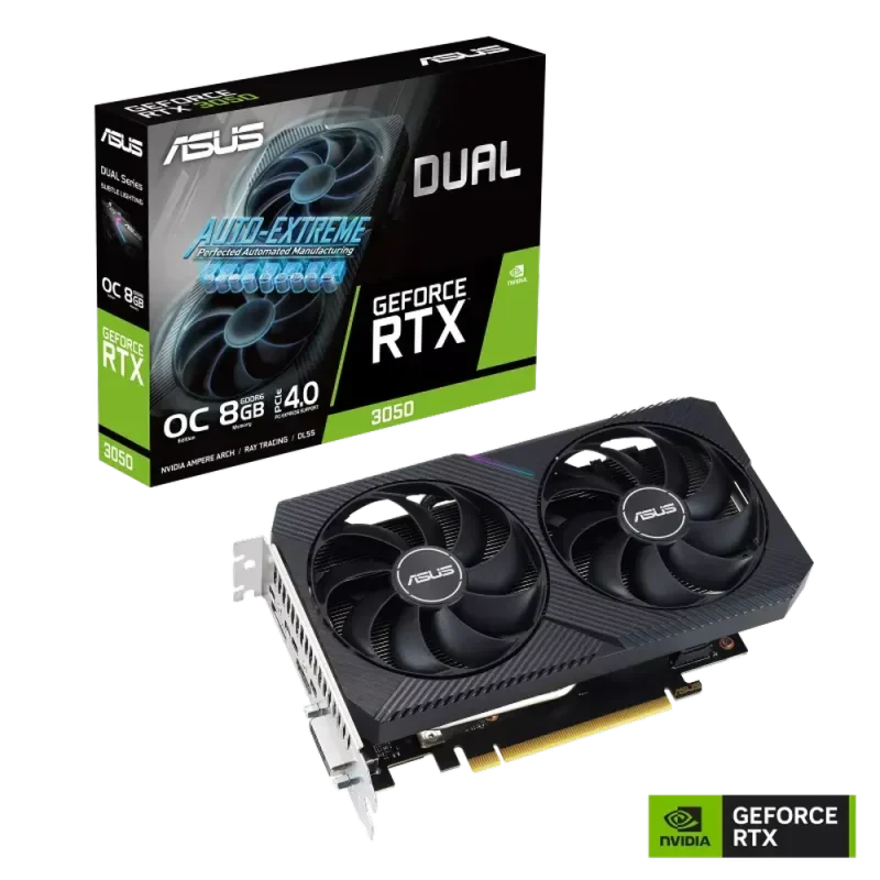 asus dual rtx 3050 8gb oc edition graphics card