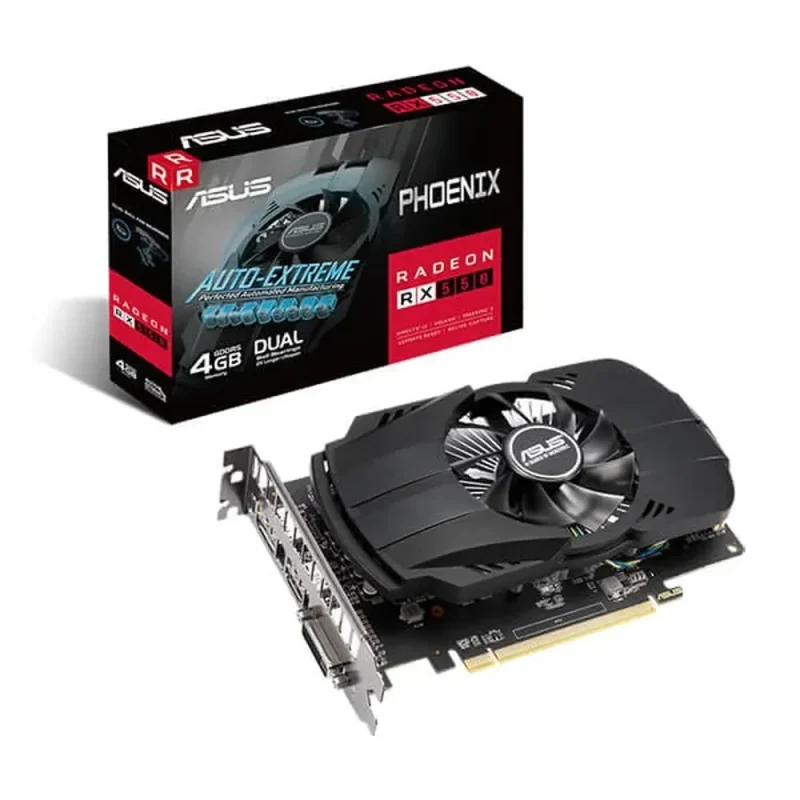 asus phoenix rx 550 evo 4gb amd graphics card