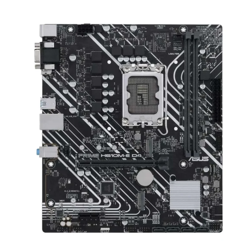 asus prime h610m e ddr4 intel motherboard