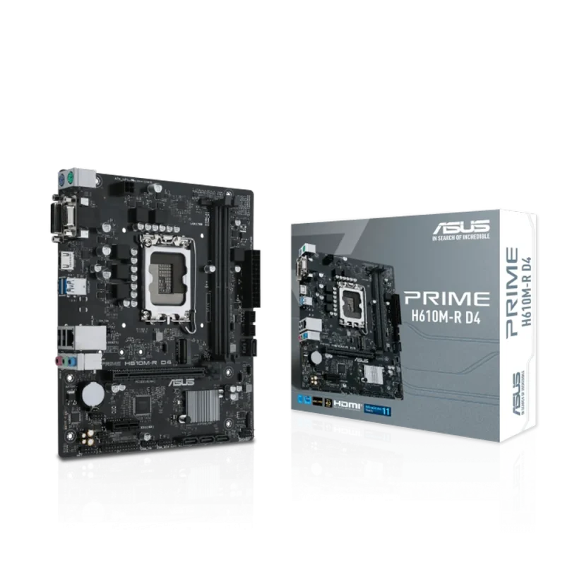 asus prime h610m r d4 ddr4 intel motherboard