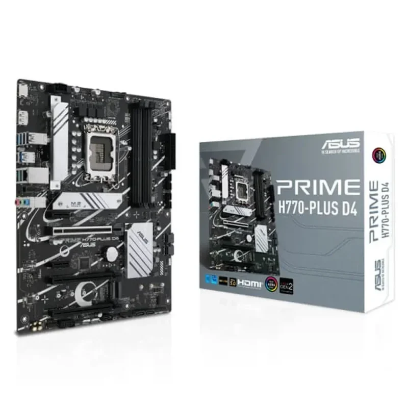 asus prime h770 plus d4 intel motherboard ddr4 support