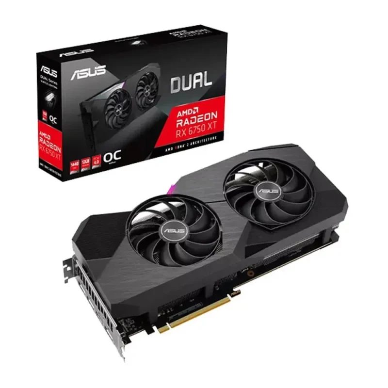 asus radeon rx 6750 xt 12gb oc graphics card