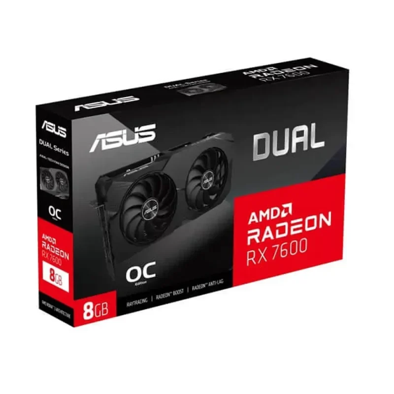 asus radeon rx 7600 oc 8gb gpu