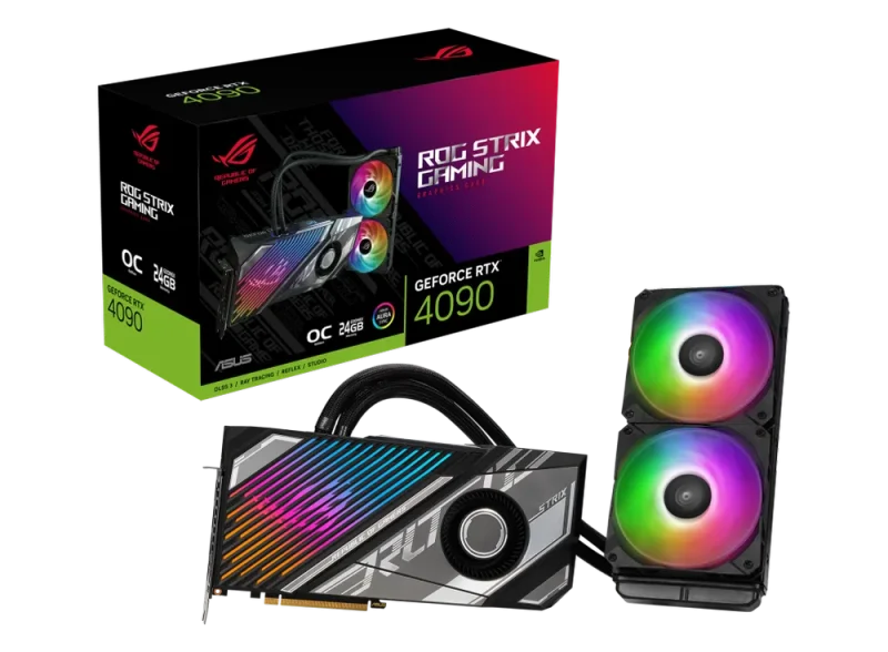 asus rog strix lc rtx 4090 24gb oc gaming gpu