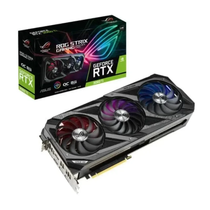 asus rog strix rtx 3060 ti oc lhr 8gb graphics card