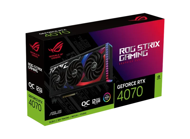 asus rog strix rtx 4070 oc 12gb gamer gpu