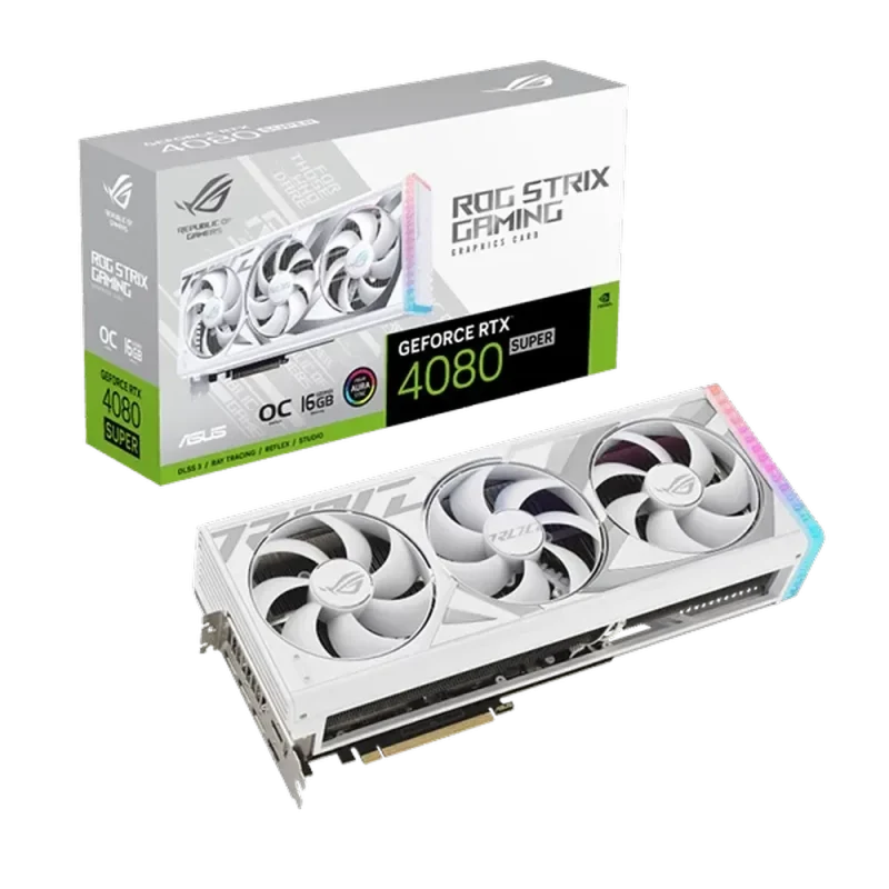 asus rog strix rtx 4080 16gb white oc graphics card