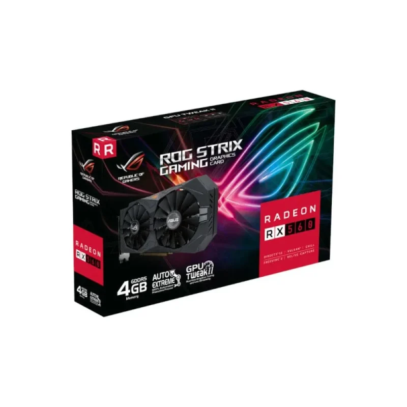 asus rog strix rx 560 v2 4gb gaming graphics card